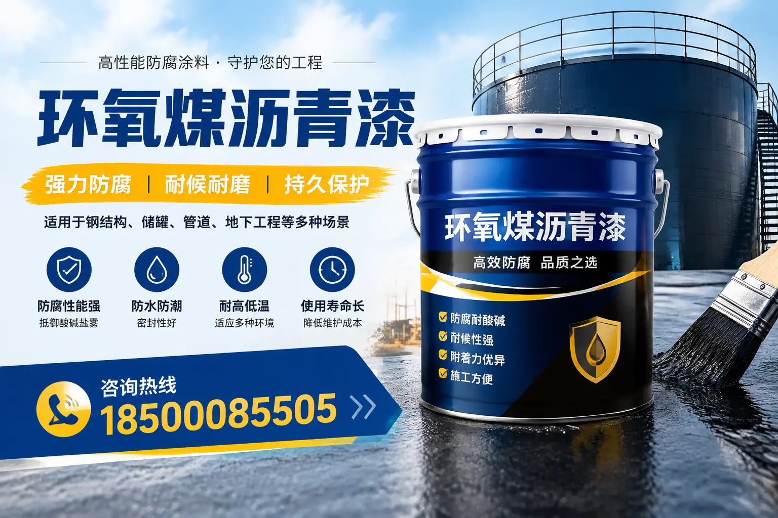 环氧煤沥青漆在工业中的应用,丽水企业的选择